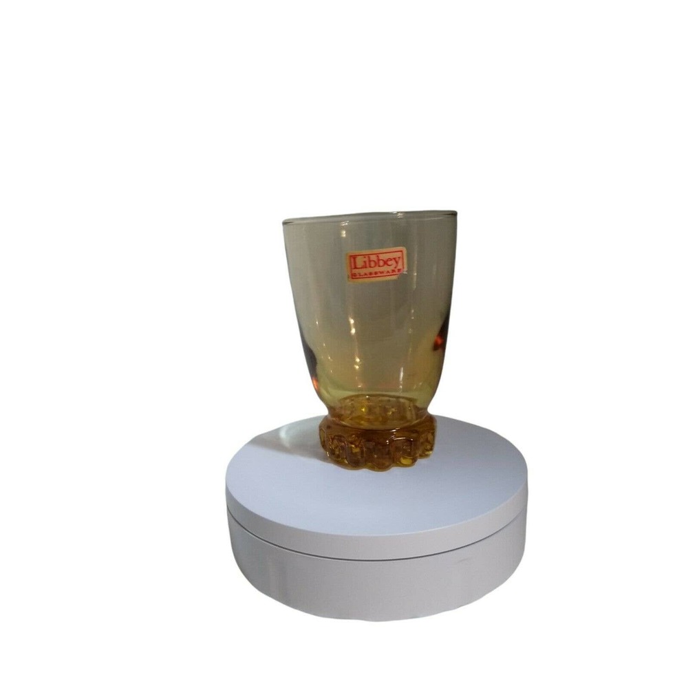 Set of 4 Sonnet Gold Glasses by Libbey